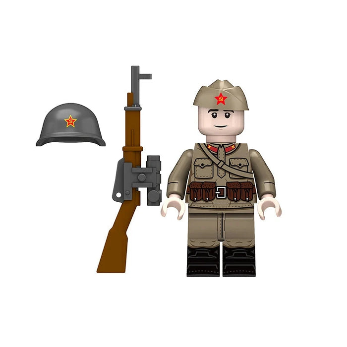 BF670 – Soviet Infantrymen | Custom Brick Figure