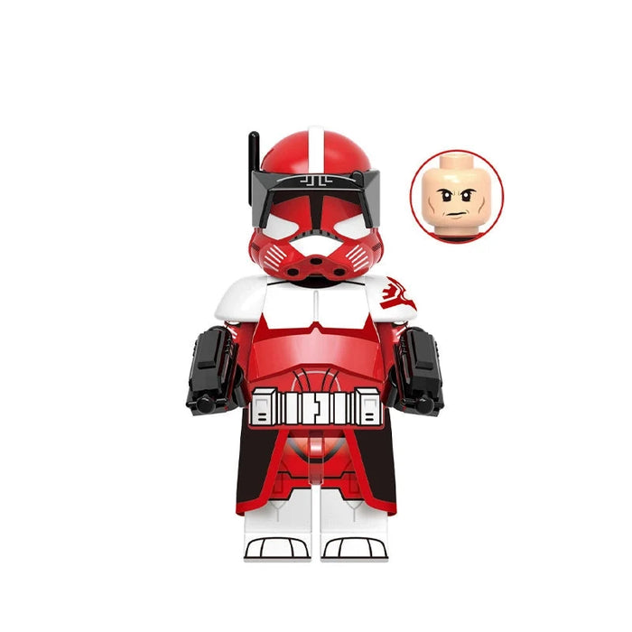BF0133 – Crimson Security Commander | Custom Brick Figure