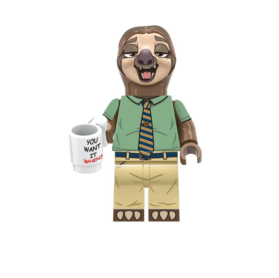 BF084 – Slowstride Clerk | Custom Brick Figure