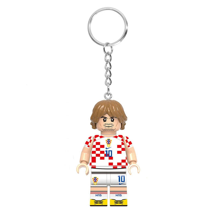 Croatia Brick Footballer | Custom Minifigure Keychain