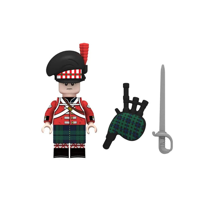 BF006 – Scottish Bagpiper | Custom Brick Figure