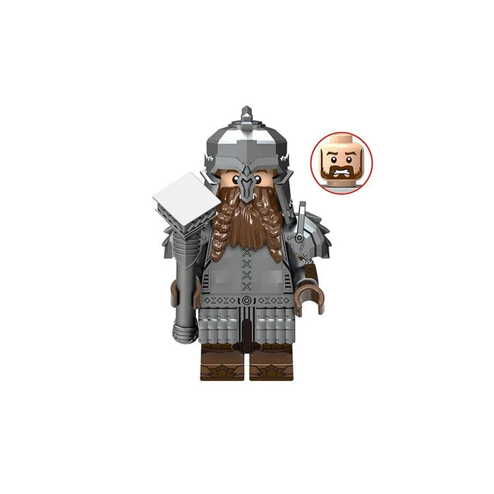 BF1719 – Dwarf Warrior | Custom Brick Figure
