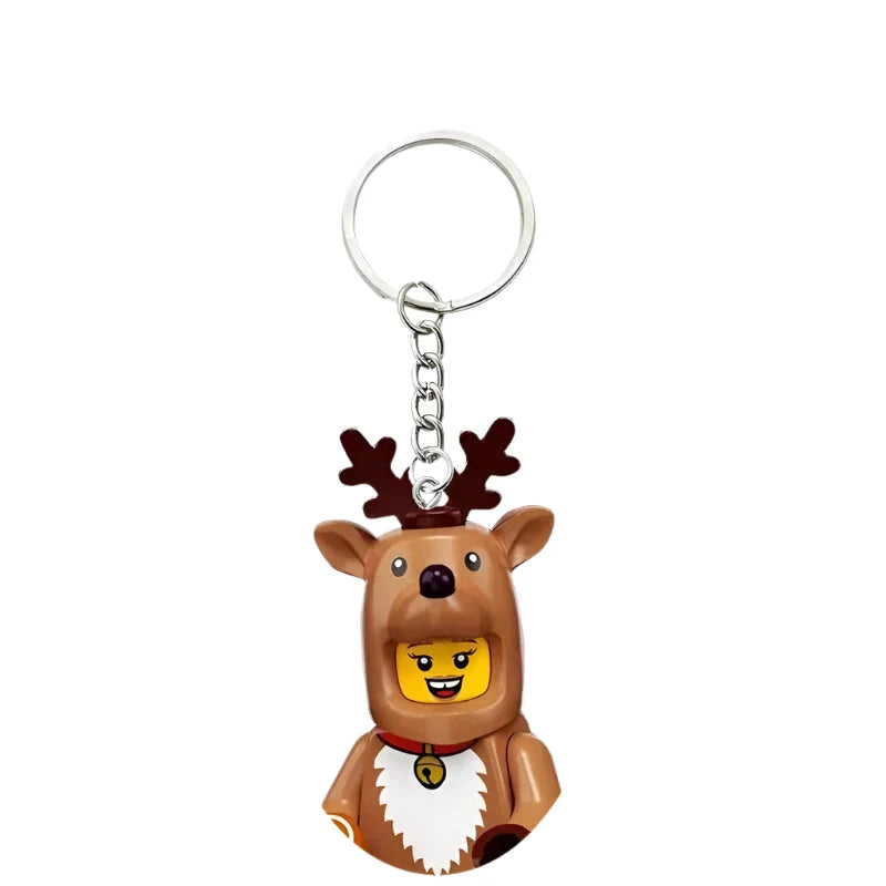 Reindeer Minifigure Keychain