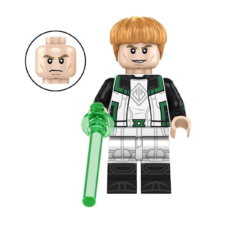 BF302 – Galactic Lantern Warrior | Custom Brick Figure
