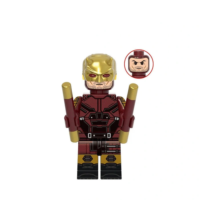 BF1981 – Crimson Rooftop Vigilante | Custom Brick Figure