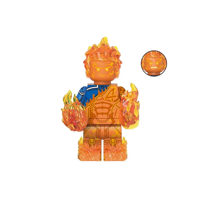 BF0350 – Flaming Hero | Custom Brick Figure