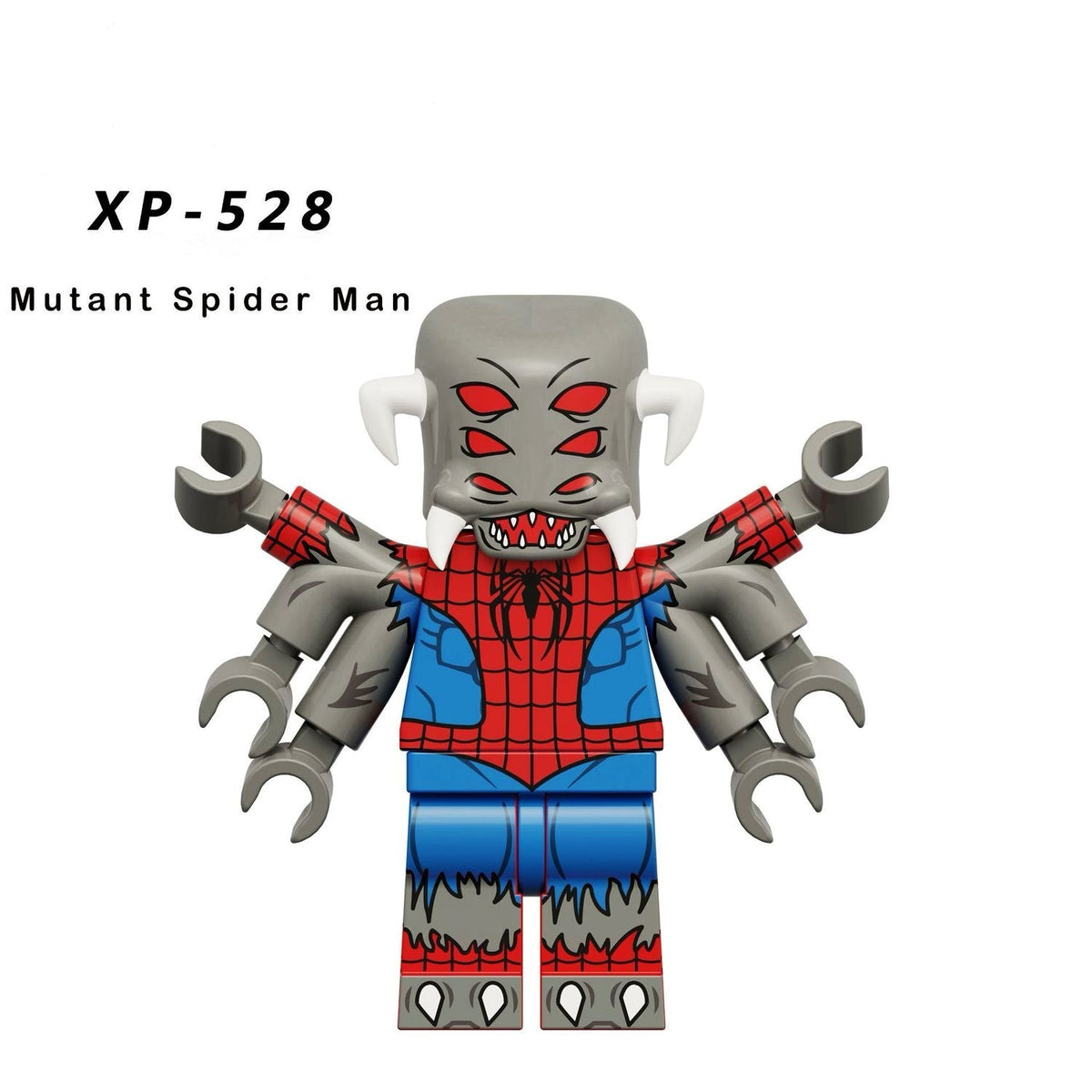 XP528 – Mutant Webslinger | Custom Brick Figure