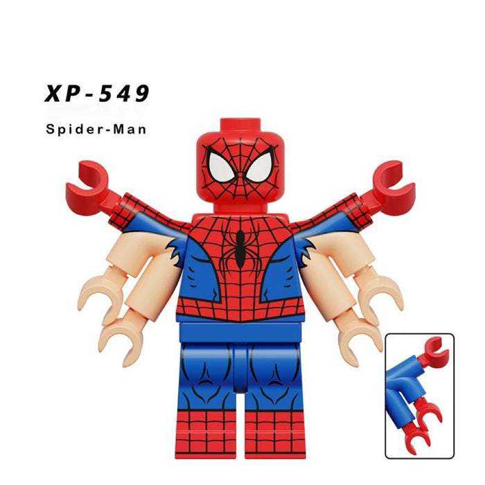 XP549 – Six-Arm Webslinger | Custom Brick Figure