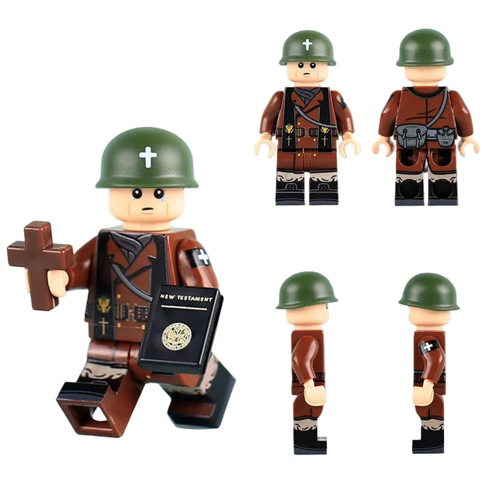 BFV059 – US Chaplain | Custom Brick Figure