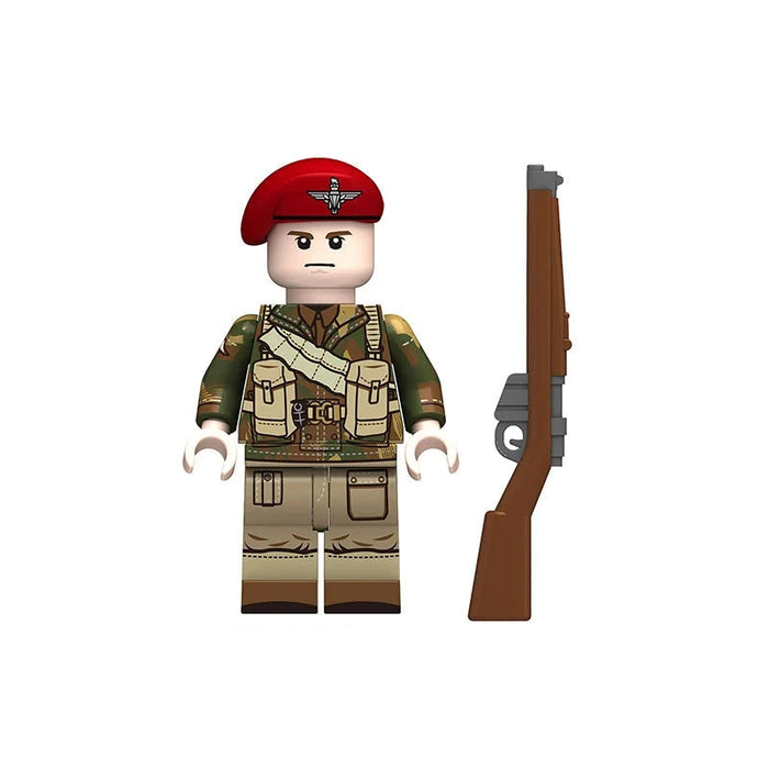 BF645 – Red Devils Paratrooper | Custom Brick Figure