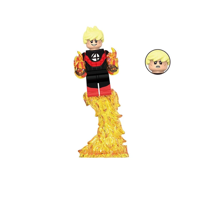 BF0436 – Flaming Hero | Custom Brick Figure