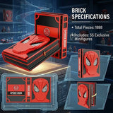 MOC Custom Spider-Man Collections Book With Spiderman Minifigures Building Blocks Toy Set 1888 Pieces Free weapon accessory pack Includes minifigures