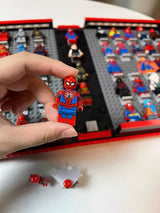 MOC Custom Spider-Man Collections Book With Spiderman Minifigures Building Blocks Toy Set 1888 Pieces Free weapon accessory pack Includes minifigures